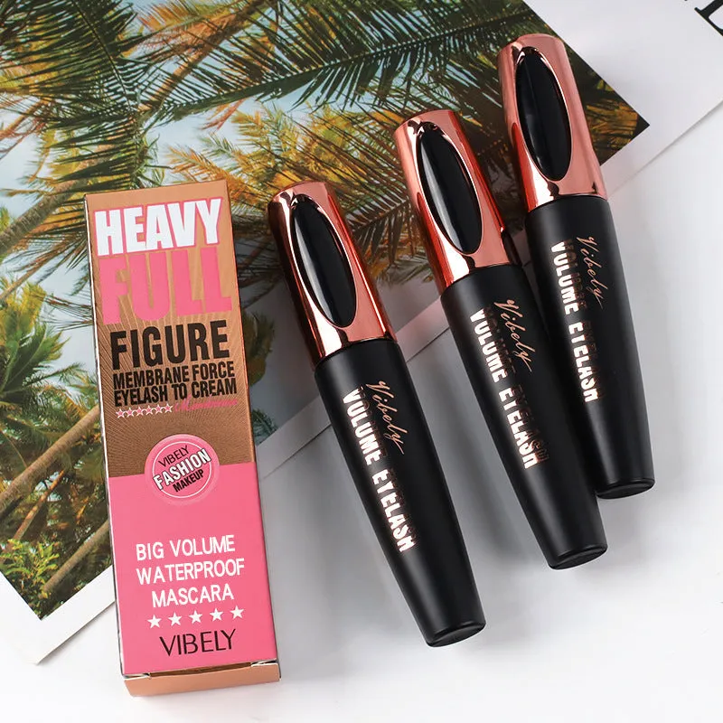 4D Fengying Extra Curl Waterproof Lash Mascara - No Smudge, Black