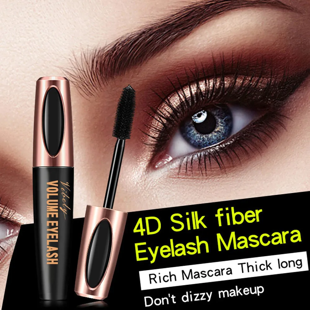 4D Fengying Extra Curl Waterproof Lash Mascara - No Smudge, Black