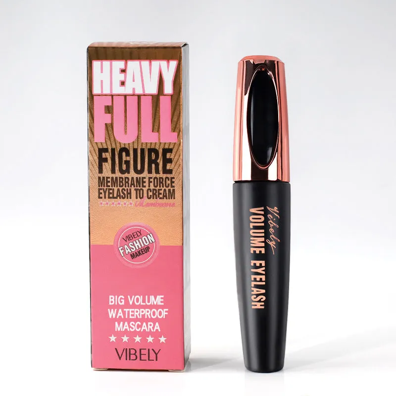 4D Fengying Extra Curl Waterproof Lash Mascara - No Smudge, Black