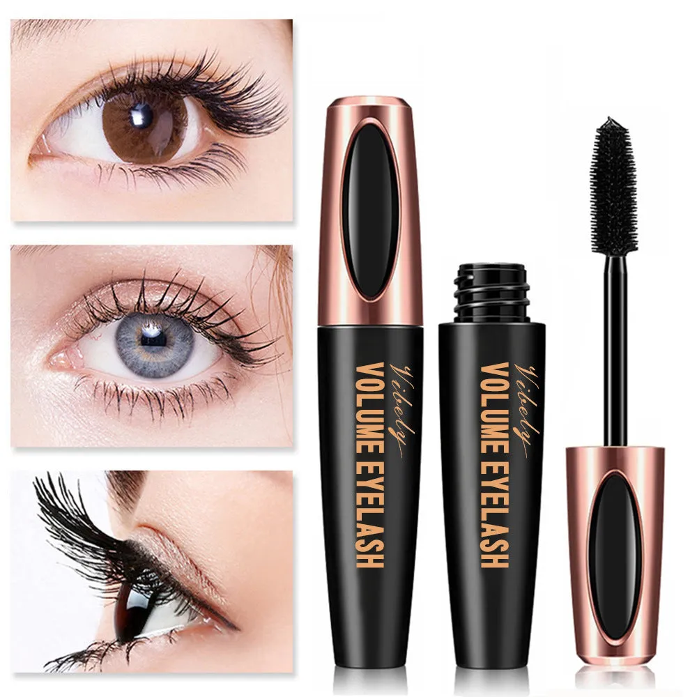 4D Fengying Extra Curl Waterproof Lash Mascara - No Smudge, Black