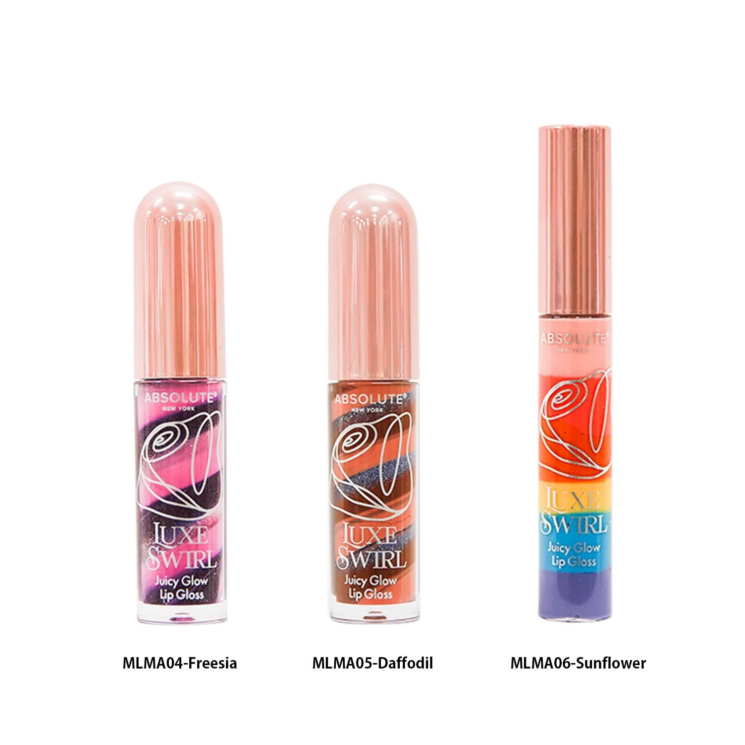 Absolute New York Luxe Swirl Juicy Glow Lip Gloss 0.135oz/4ml