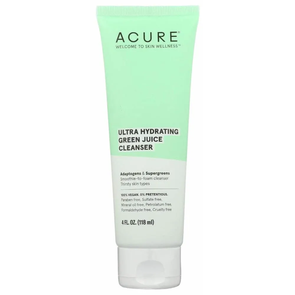 Acure Cleanser Ultr Hyd Grn Jce, 4 Fo (Case of 2)