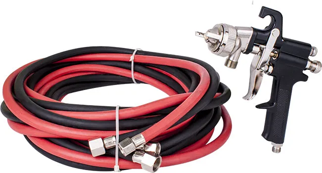 AIRCRAFT SPRAY GUN AND 7.5M HOSE FOR PAINT POTS NO CUP PQ2 2.2MM SG PPX4001S