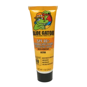 ALOE GATOR SPF 40  WATER RESISTANT PROTECTIVE LOTION
