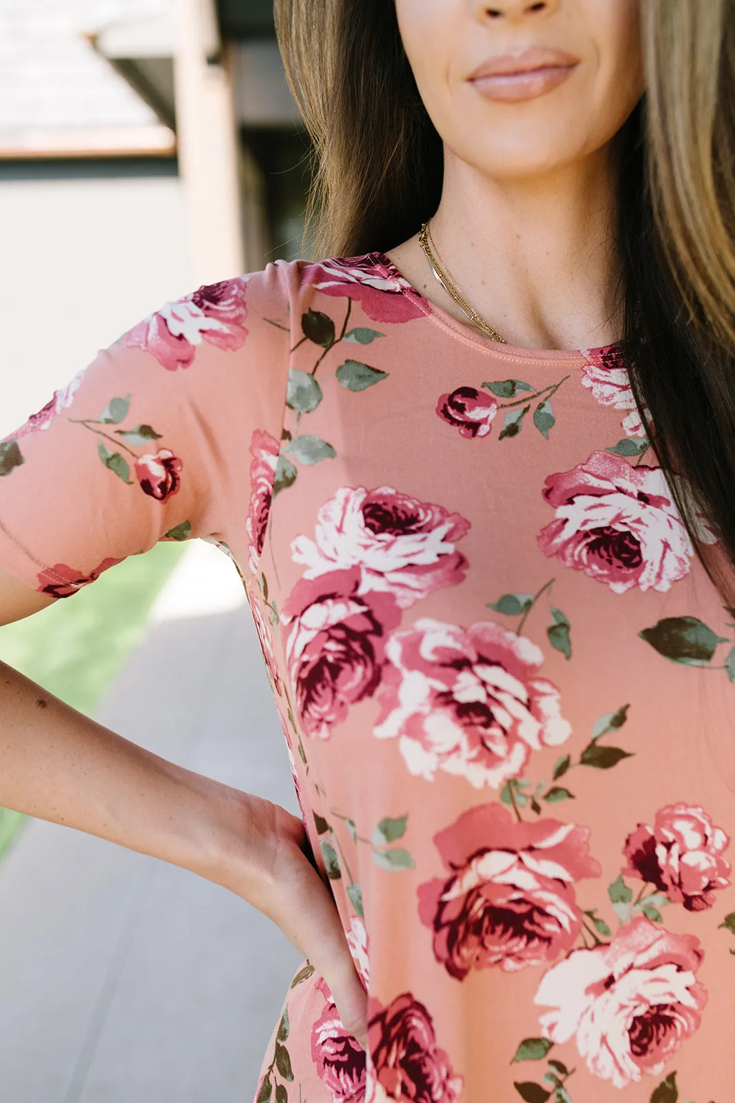 April Dress Blush Rose