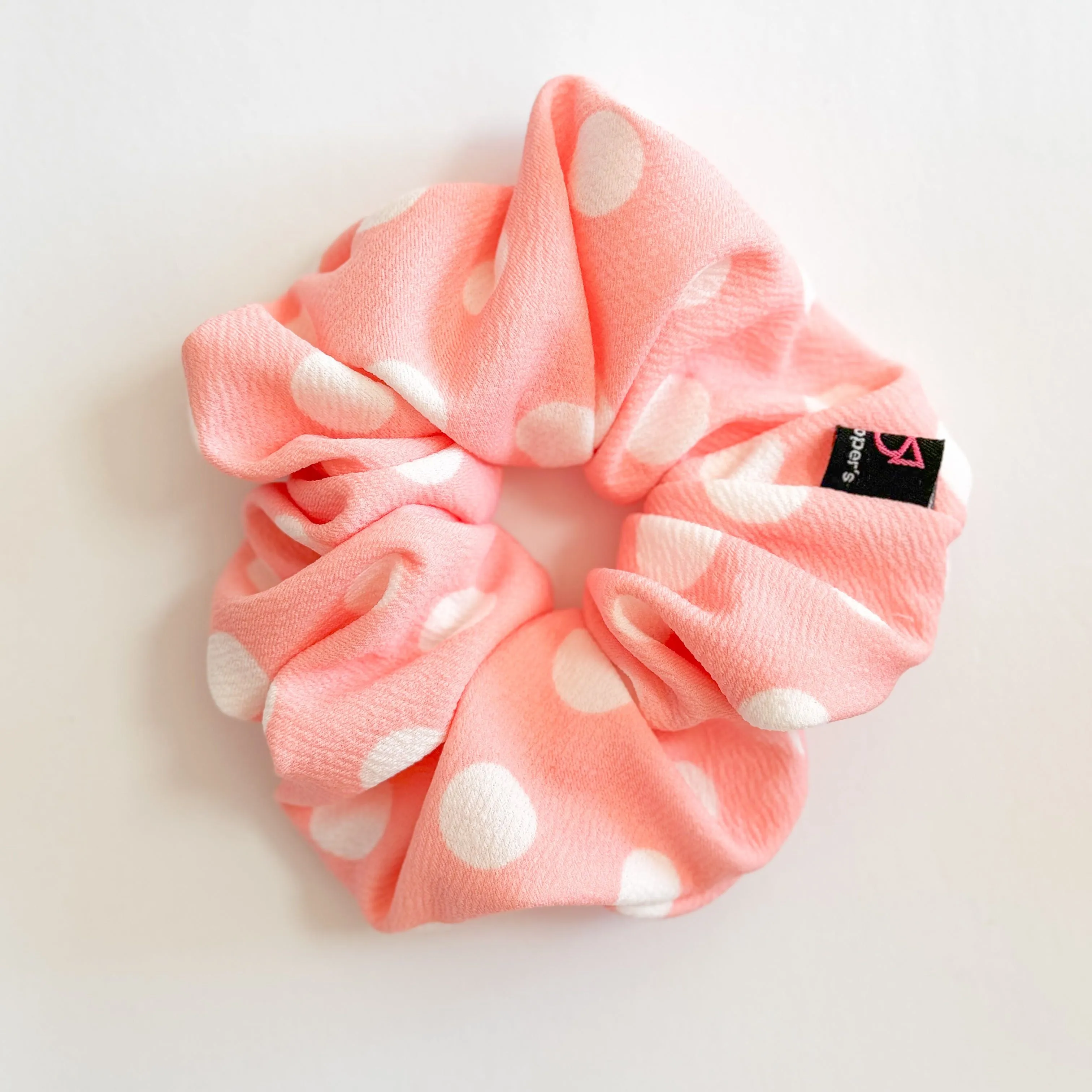Blush Dots Scrunchie