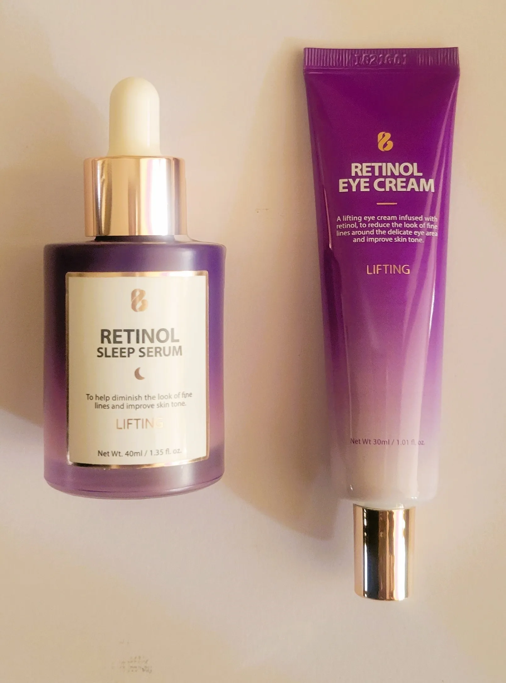 Bonnyhill Retinol Serum and Eye Cream Set