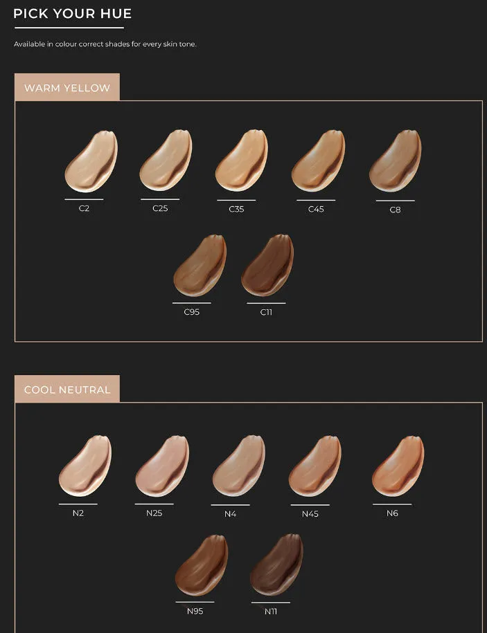 C25 WARM YELLOW  Cashmere Foundation - Soft Matte Finish