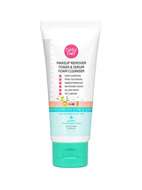 Cathy Doll Make Up Remover Toner & Serum Foam Cleanser 100ml (Thai)