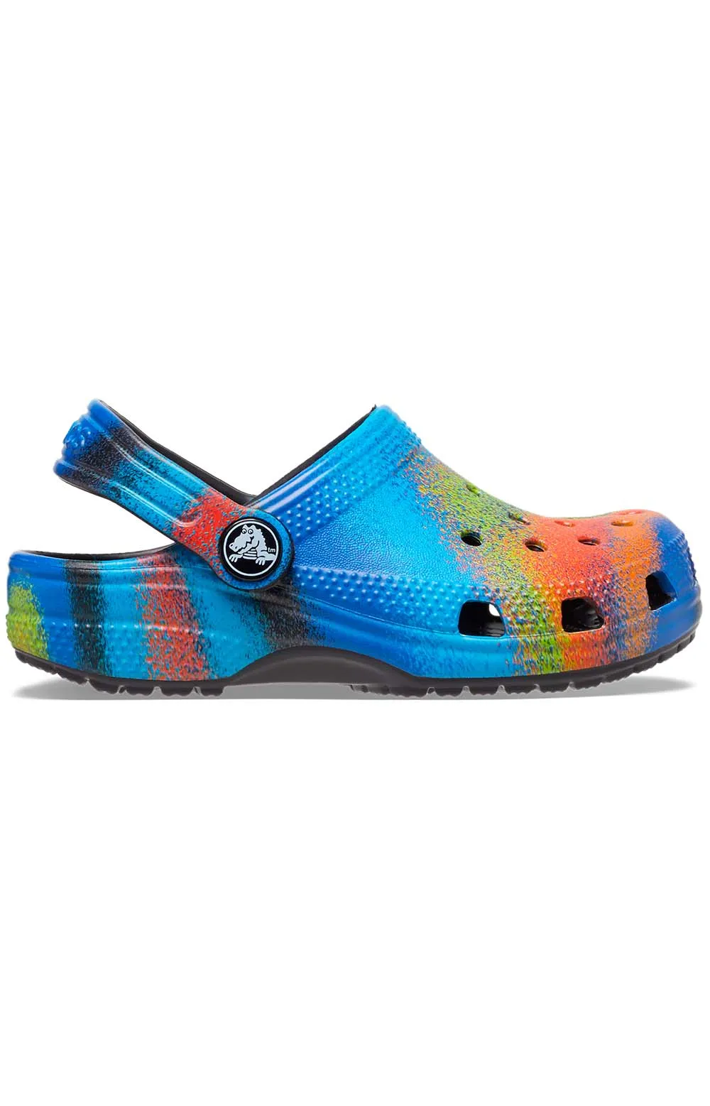 Classic Spray Dye Clogs - Black/Multi