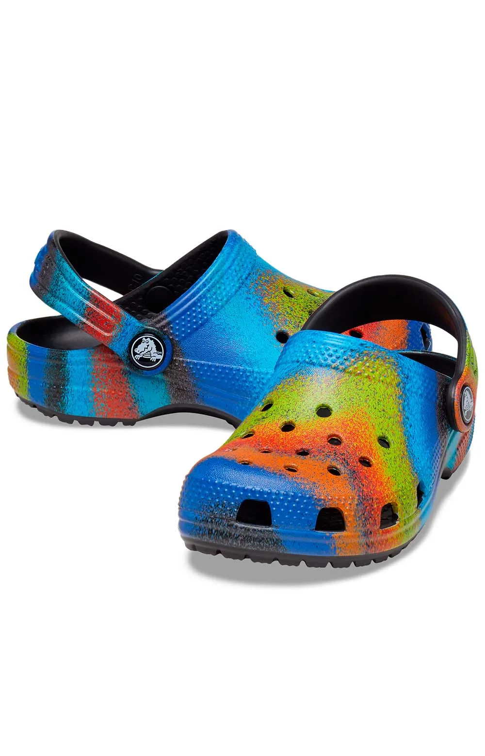 Classic Spray Dye Clogs - Black/Multi