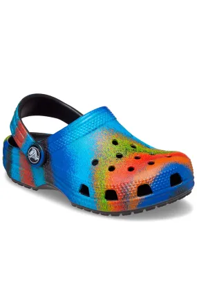 Classic Spray Dye Clogs - Black/Multi