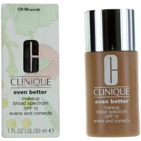 Clinique Women's Foundation - Even Better Makeup SPF 15 Corrects, CN 90 Sand, 1oz