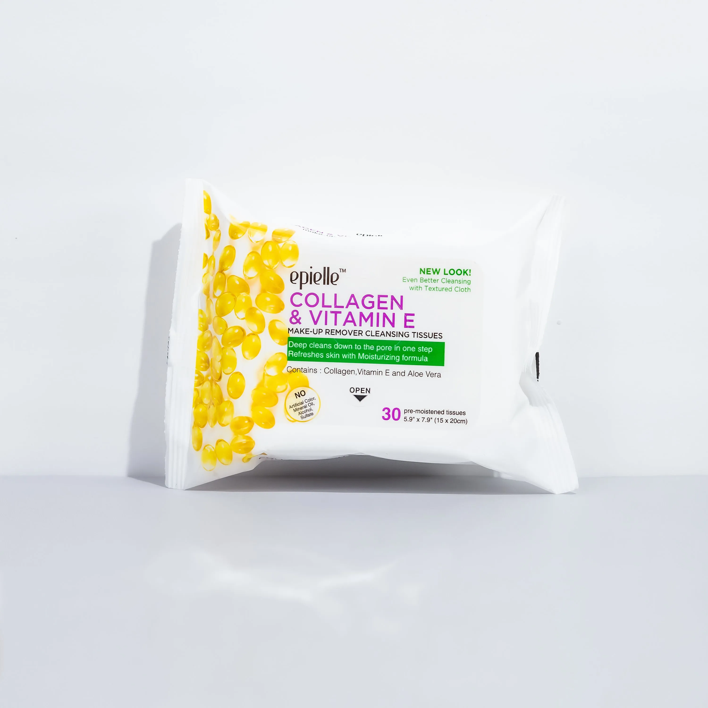 Collagen & Vitamin E Make-up Removing Cleansing Tissues | 30ct