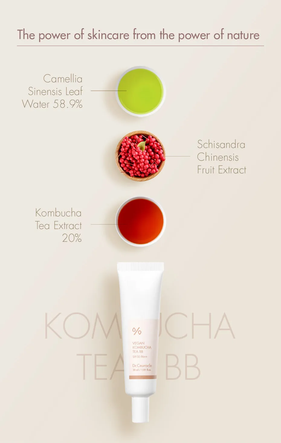 Dr. Ceuracle Vegan Kombucha Tea BB Cream
