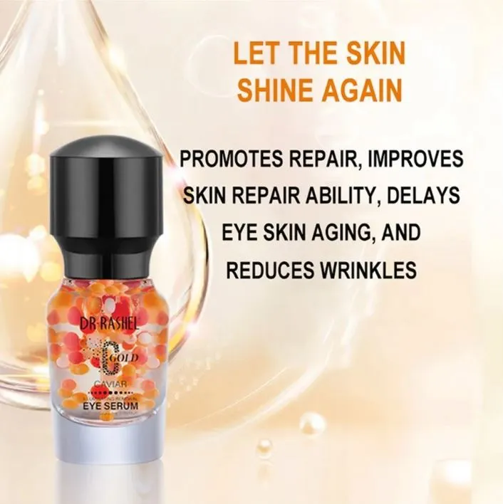 DR.RASHEL Golden Caviar Restoring Face, Wrinkle, Elasticity, Eye Serum DRL-1452
