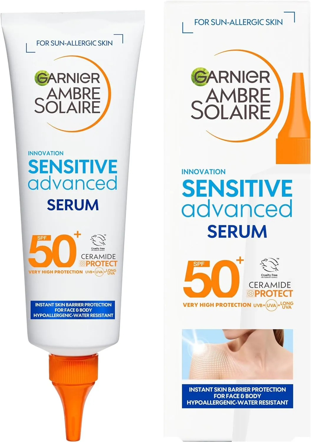 Garnier Ambre Solaire SPF 50  Sensitive Advanced Face & Body Serum 125ml