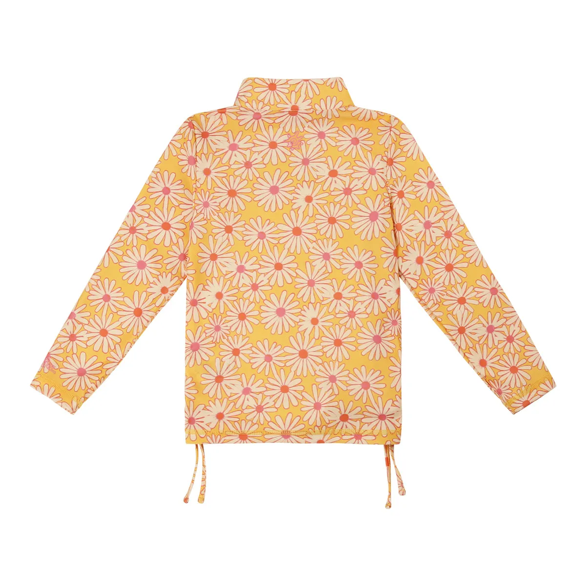 Girl's Half Zip Ruched Sun & Swim Shirt