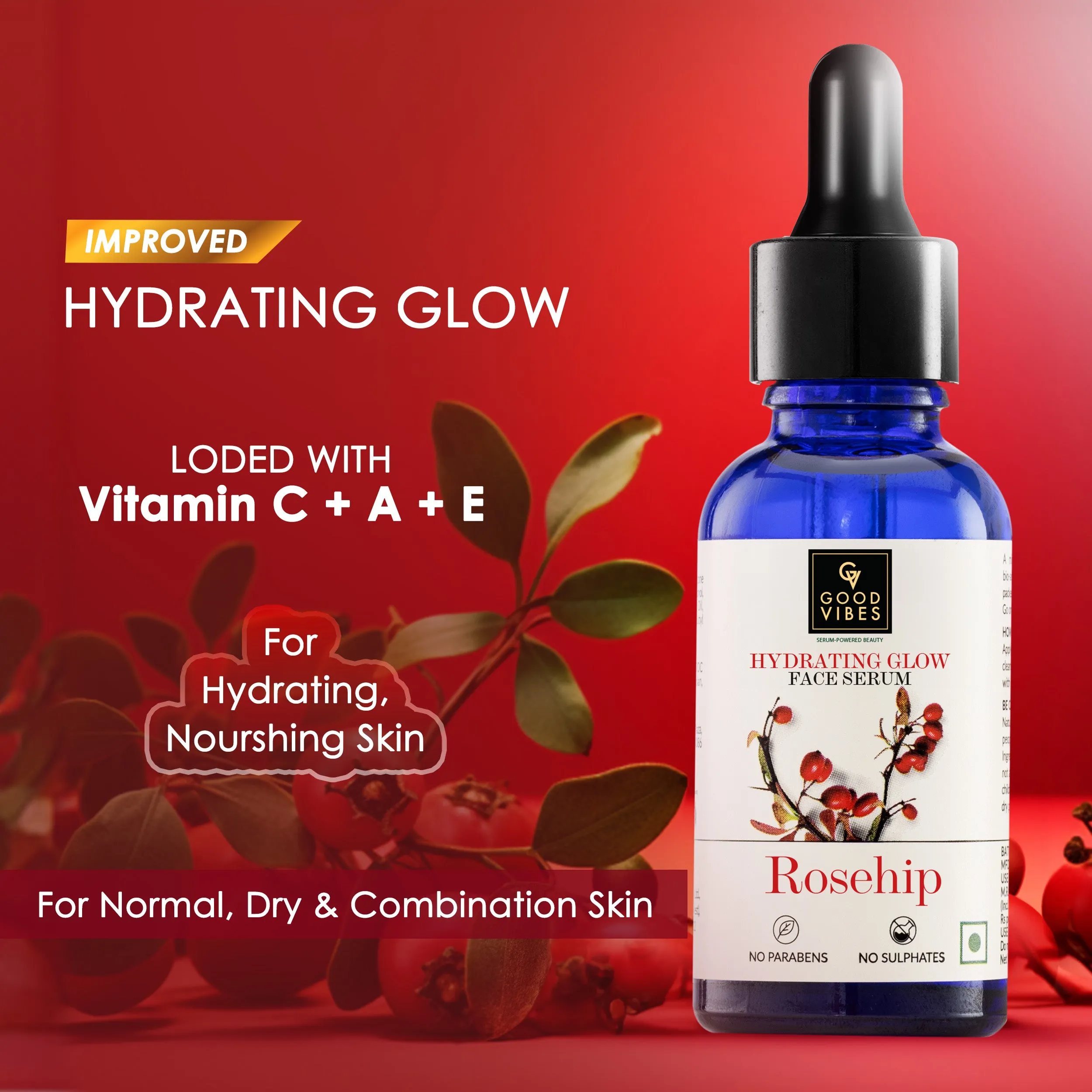 Good Vibes Rosehip Hydrating Glow Face Serum