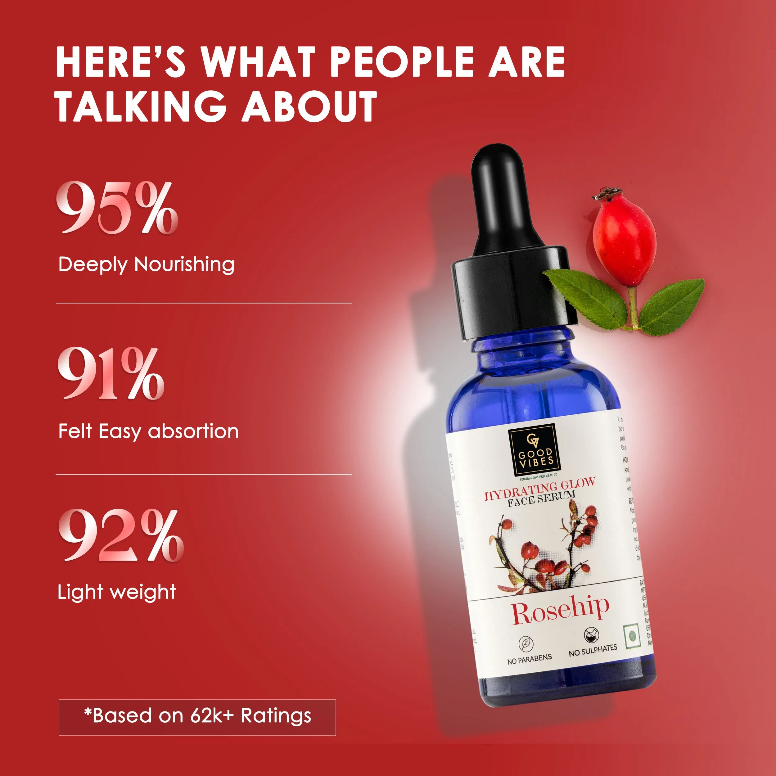 Good Vibes Rosehip Hydrating Glow Face Serum