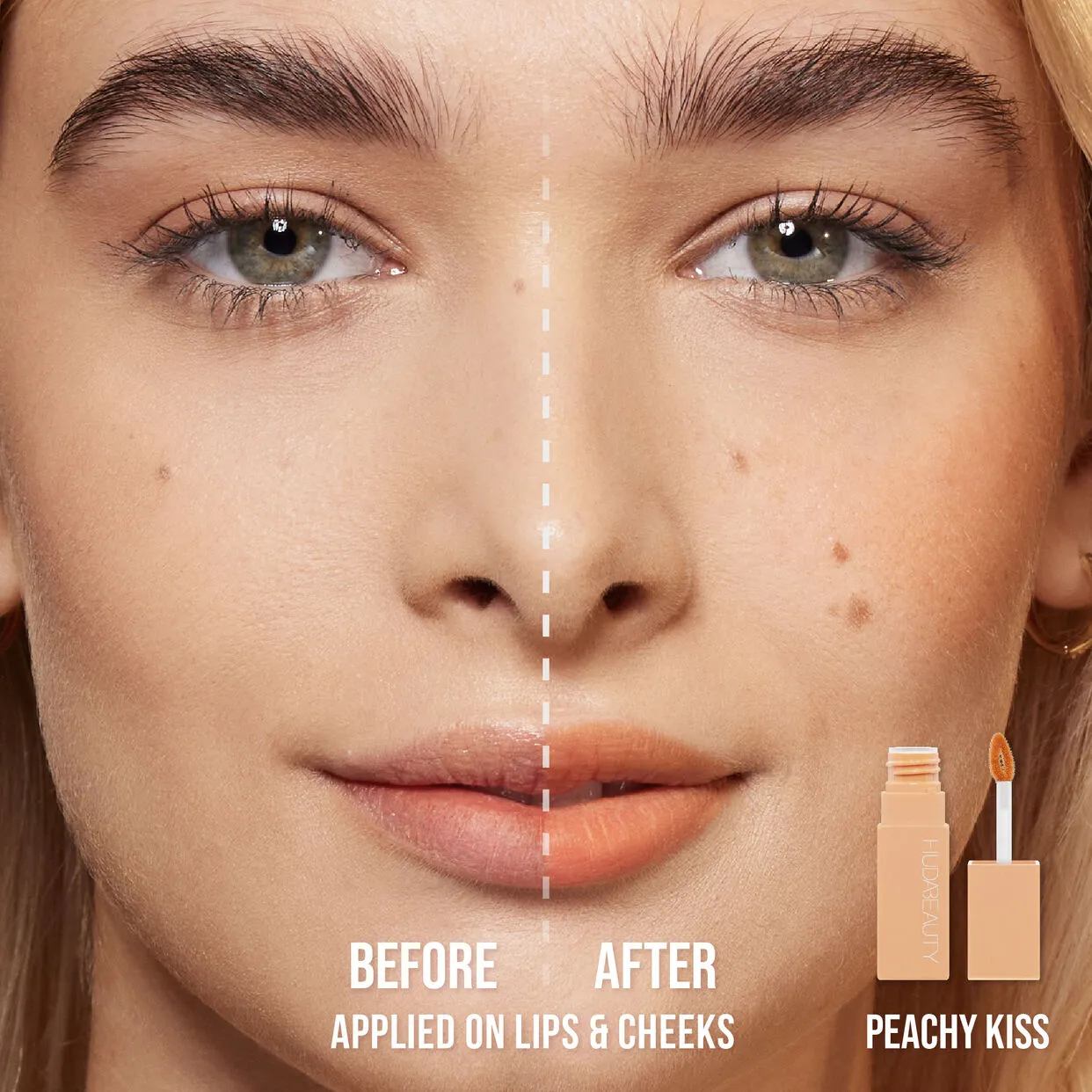 Huda Beauty Creamy Lip Blush Peachy Kiss 6ml