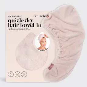 Kitsch: Quick Dry Hair Towel in Blush
