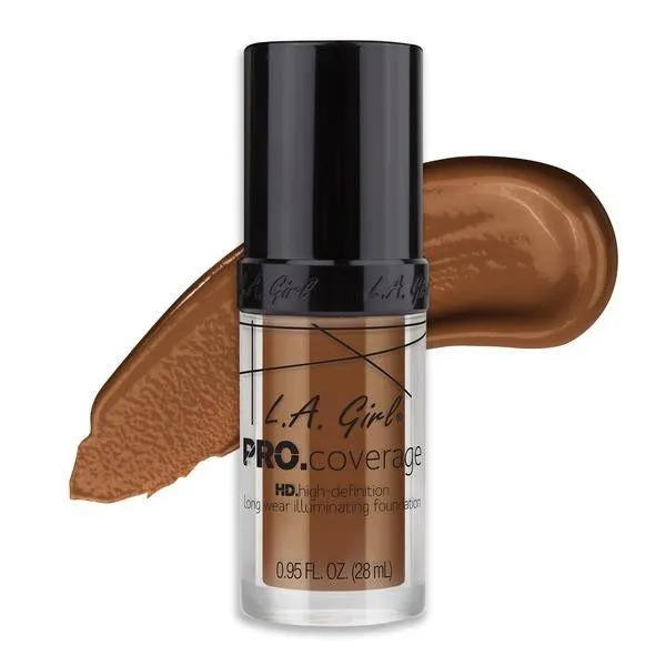 LA GIRL Pro Coverage Illuminating Foundation - Coffee