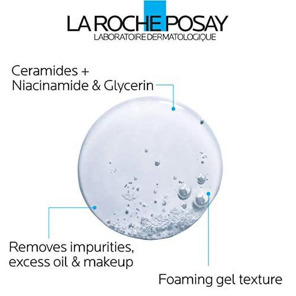La Roche-Posay Toleriane Purifying Foaming Facial Wash 13.52 fl oz (400ml)