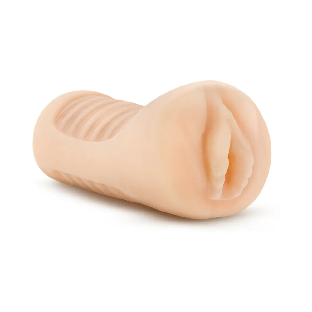 M Elite Soft   Wet Annabella Vagina Stroker with Bullet Vibrator Beige