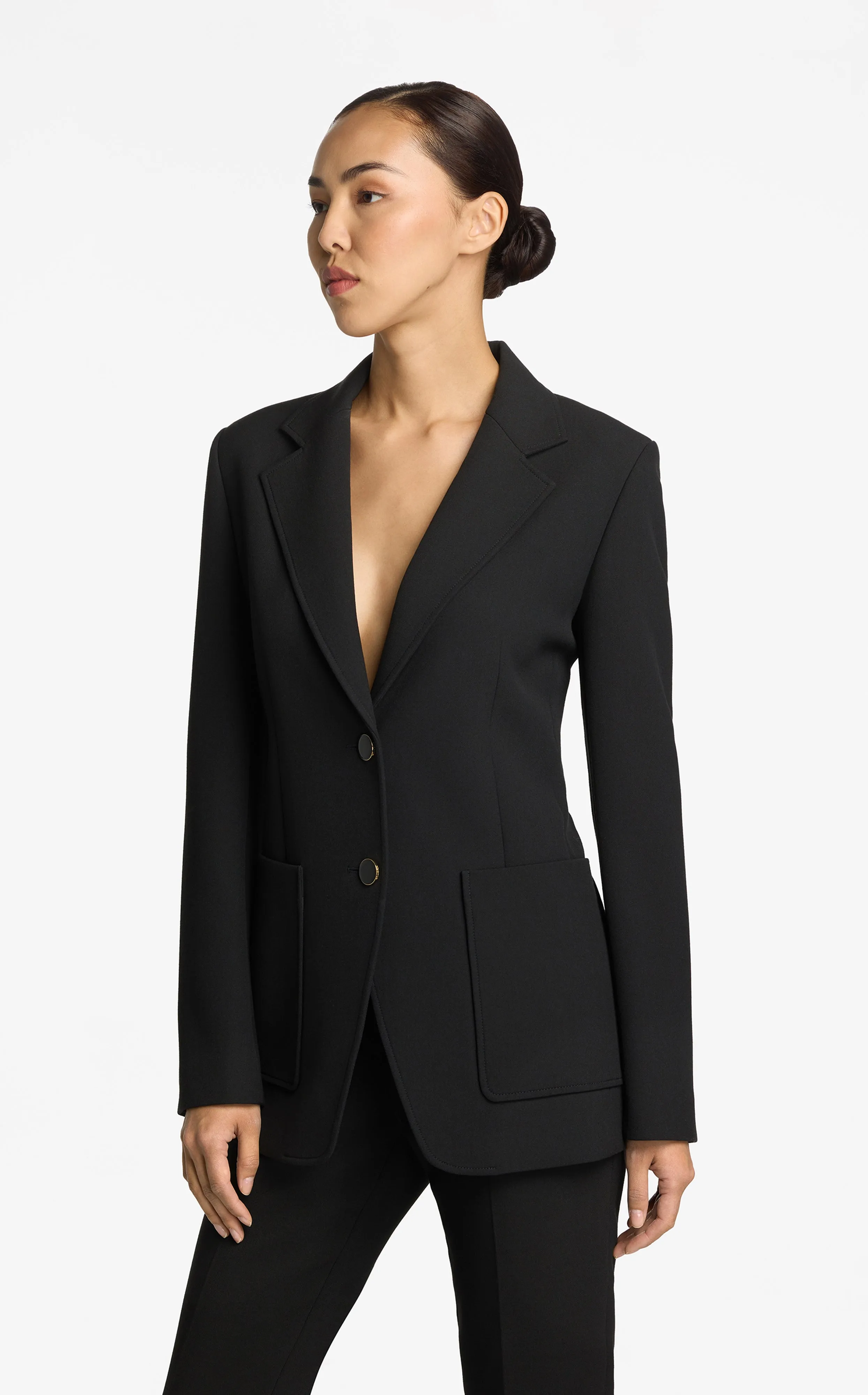 Michelle Stretch Crepe Suiting Pant With Pockets