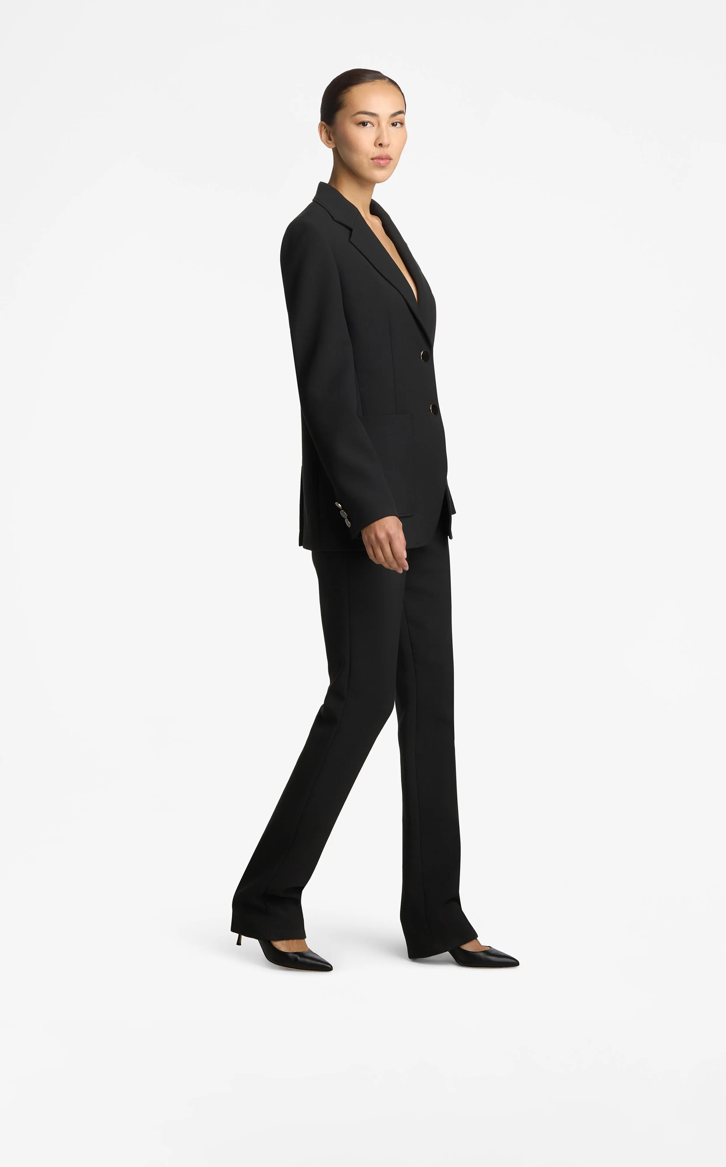Michelle Stretch Crepe Suiting Pant With Pockets