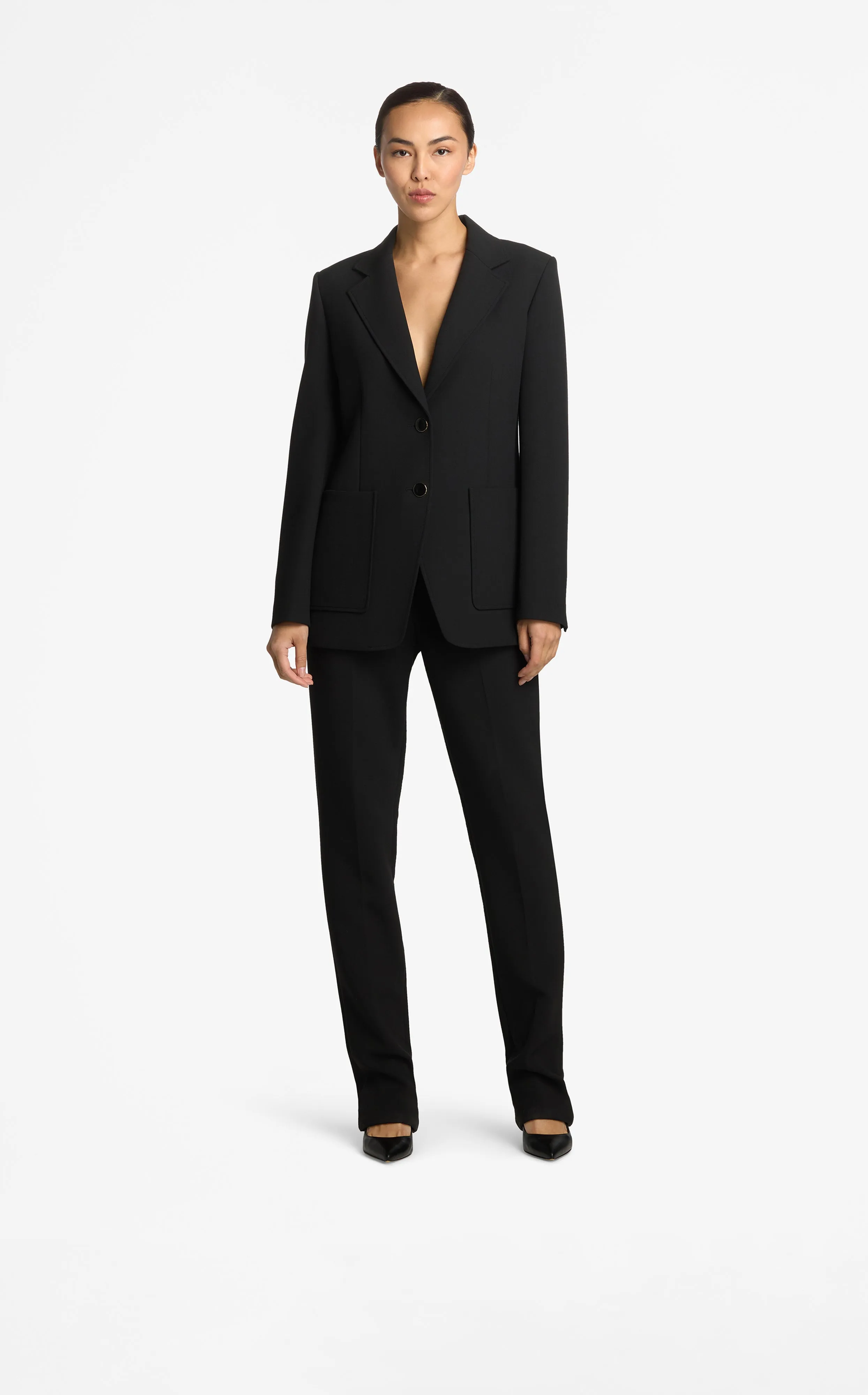 Michelle Stretch Crepe Suiting Pant With Pockets