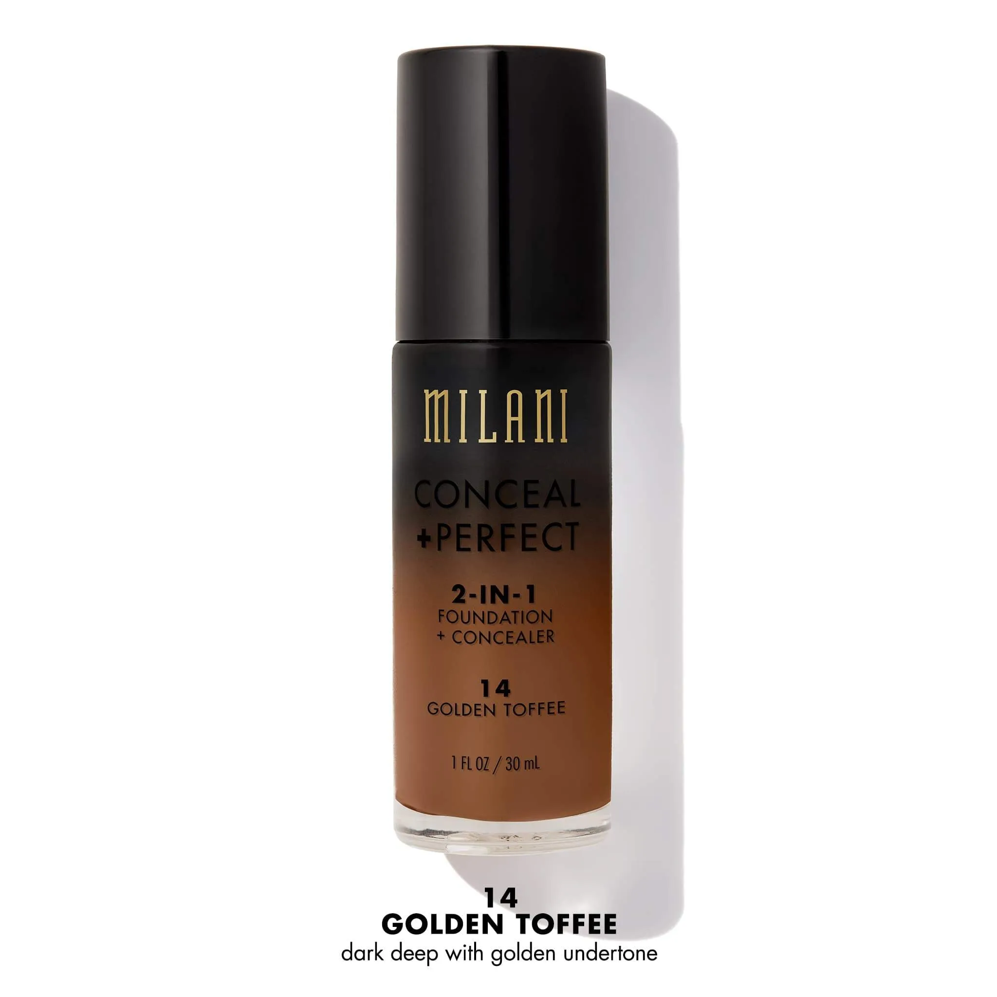 MILANI - Conceal   Perfect 2-In-1 Foundation Concealer Toffee - 1 fl oz (30 ml)