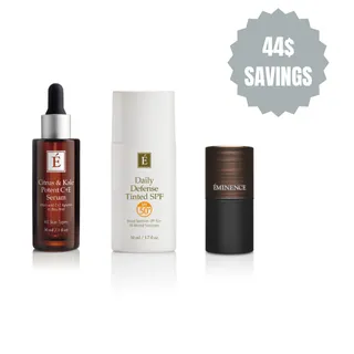 Éminence Protective Skin Essentials Bundle with DAILY DEFENSE TINTED SPF50