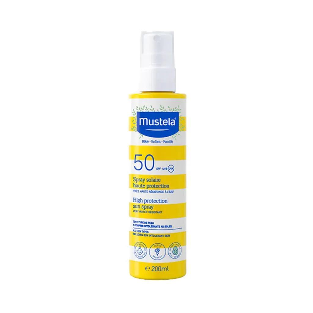 Mustela High Protection Sun Spray SPF50 w/ Organic Avocado 200ml