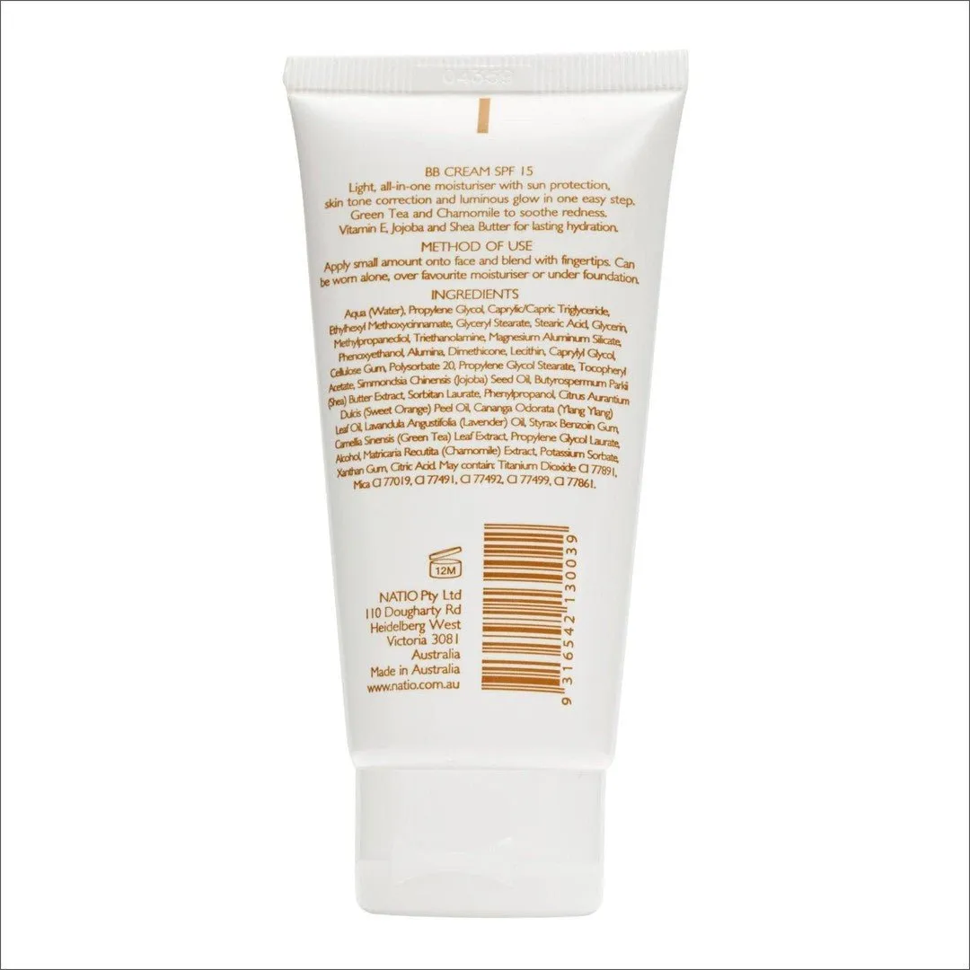Natio Pure Mineral Skin Perfecting BB Cream SPF 15 Tan 50g