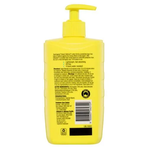 Neutrogena Beach Defence Sunscreen Lotion SPF 50 400ml