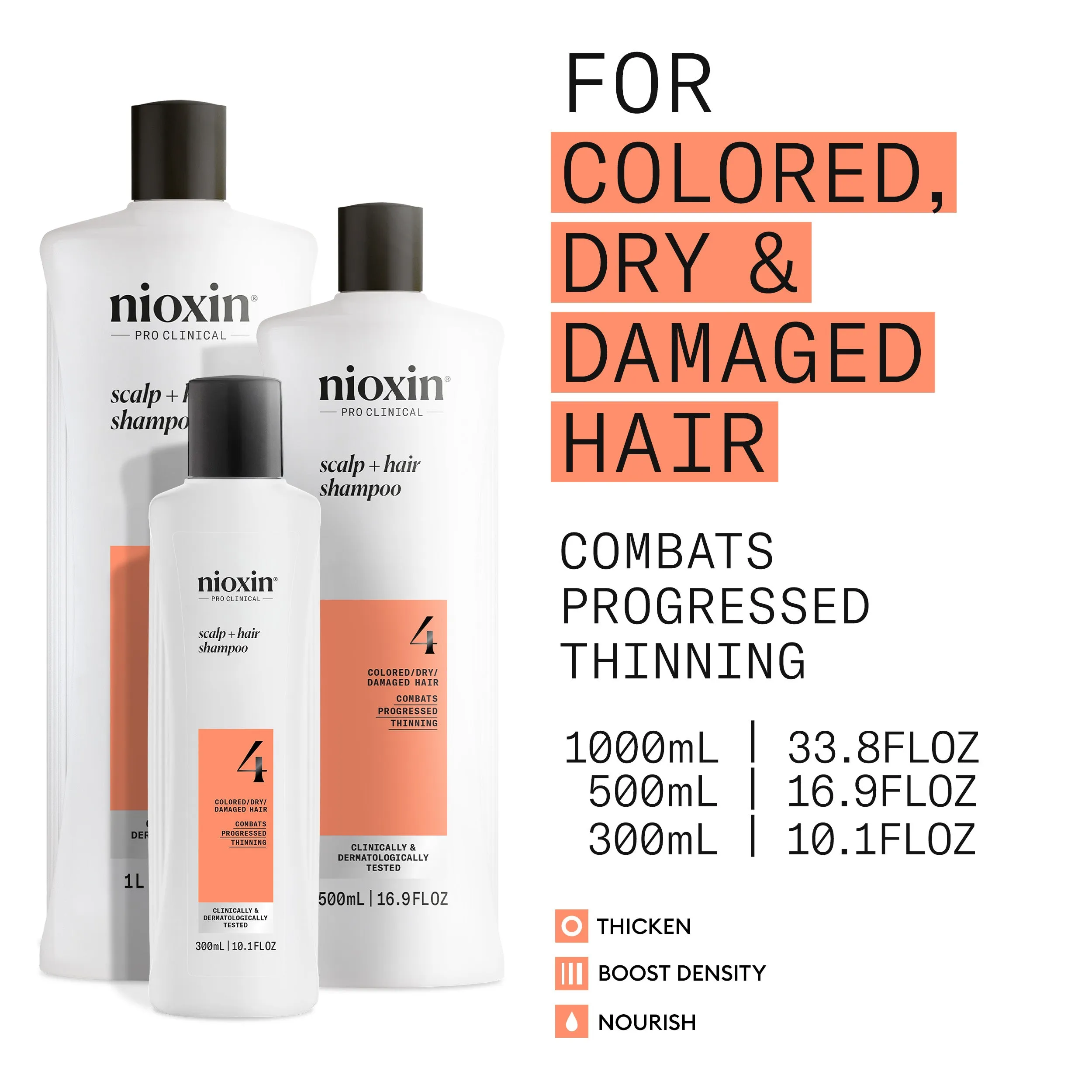 Nioxin System 4 Scalp   Hair Shampoo - Hair Thickening Shampoo