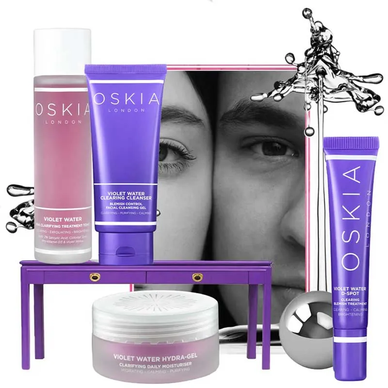 OSKIA Violet Water Clearing Cleanser Blemish Control Facial Cleansing Gel