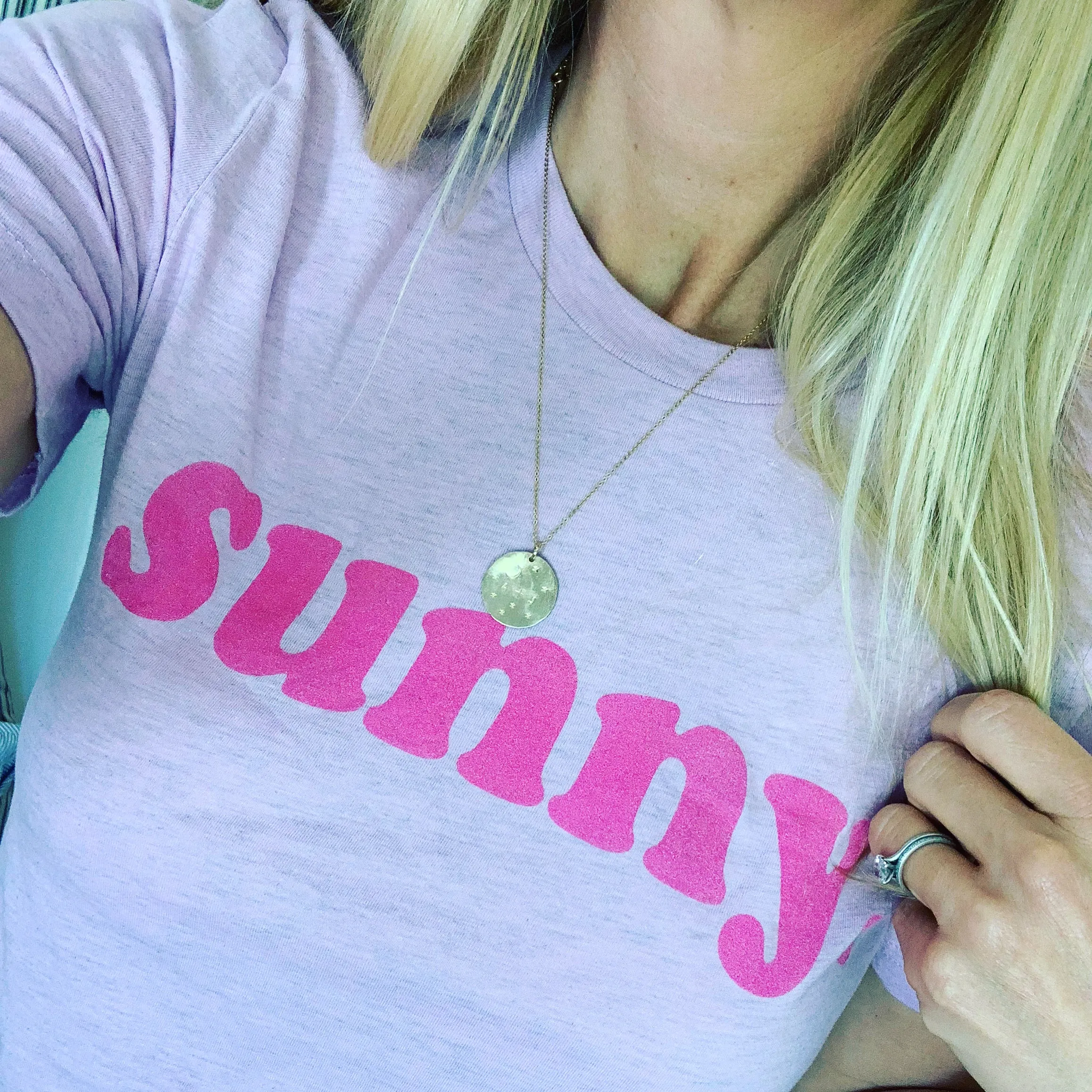 Pink sunny tee (small)