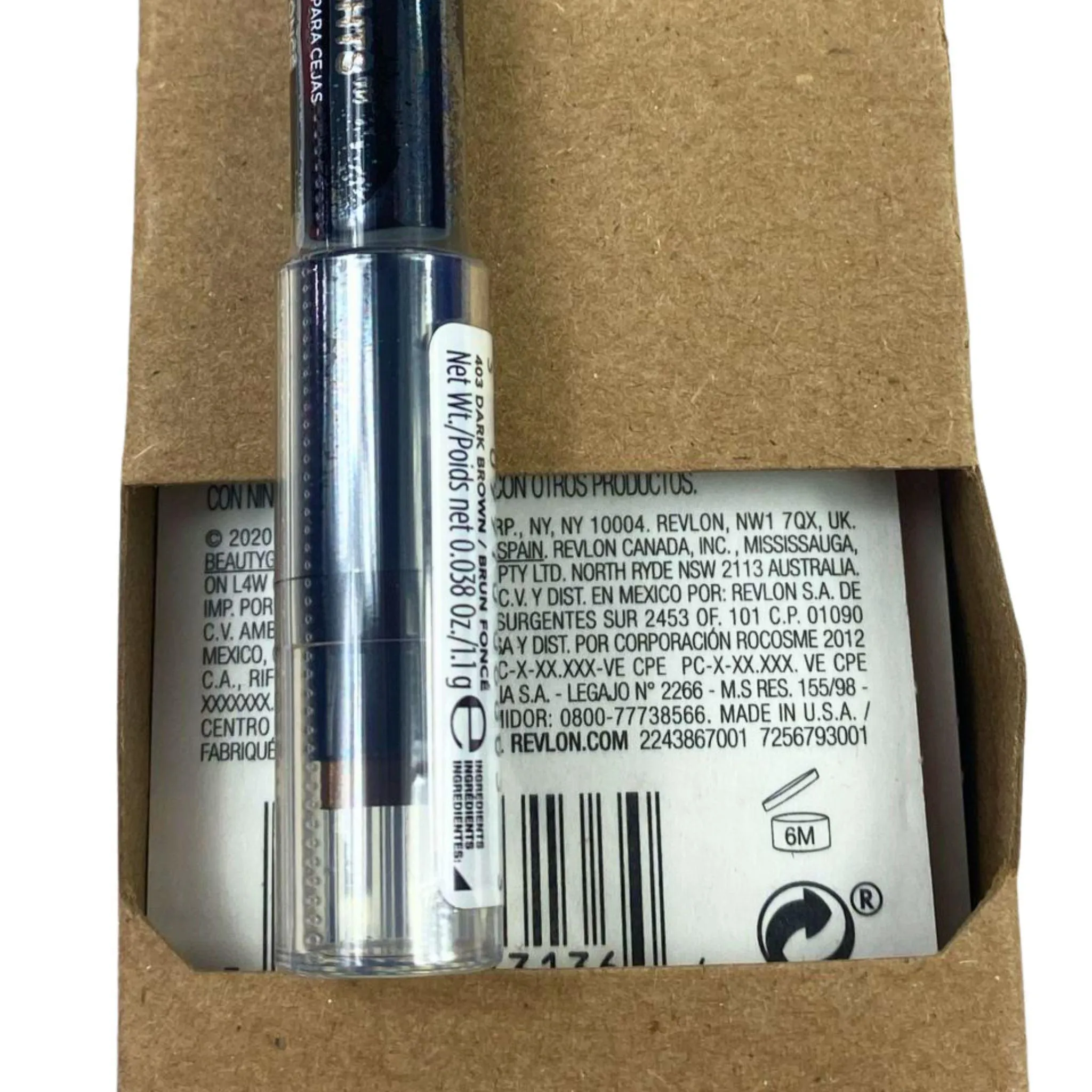 Revlon Colorstay Browlights Brow Pencil 403 Dark Brown 0.038OZ (50 Pcs Lot)