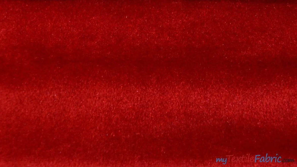 Royal Velvet Fabric | Soft and Plush Non Stretch Velvet Fabric | 60" Wide | Apparel, Decor, Drapery and Upholstery Weight | Multiple Colors | Wholesale Bolt |