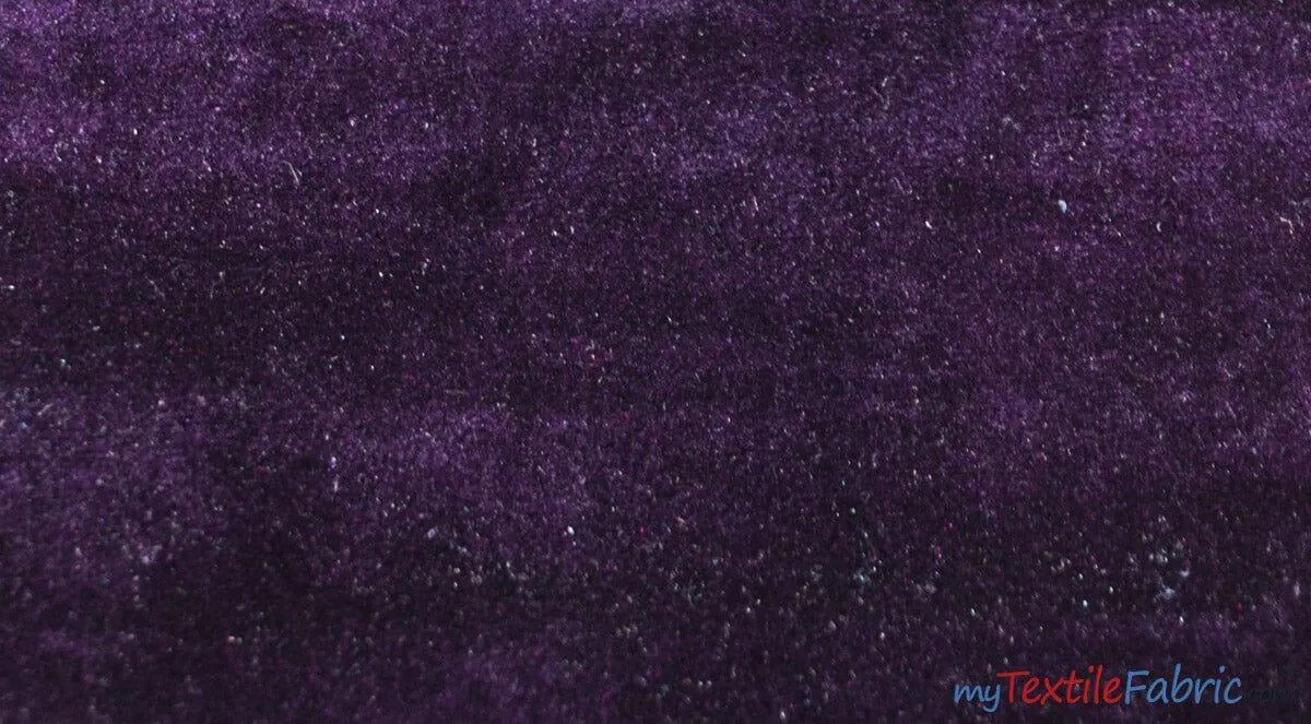 Royal Velvet Fabric | Soft and Plush Non Stretch Velvet Fabric | 60" Wide | Apparel, Decor, Drapery and Upholstery Weight | Multiple Colors | Wholesale Bolt |