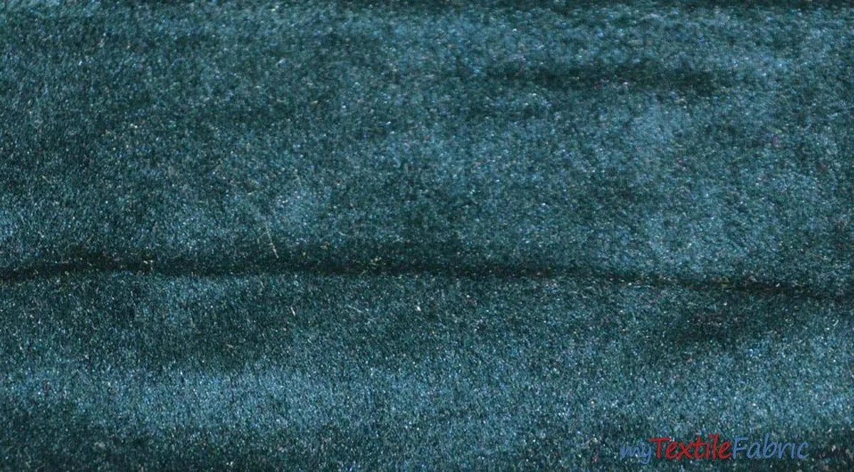 Royal Velvet Fabric | Soft and Plush Non Stretch Velvet Fabric | 60" Wide | Apparel, Decor, Drapery and Upholstery Weight | Multiple Colors | Wholesale Bolt |
