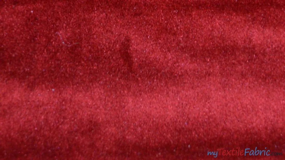 Royal Velvet Fabric | Soft and Plush Non Stretch Velvet Fabric | 60" Wide | Apparel, Decor, Drapery and Upholstery Weight | Multiple Colors | Wholesale Bolt |
