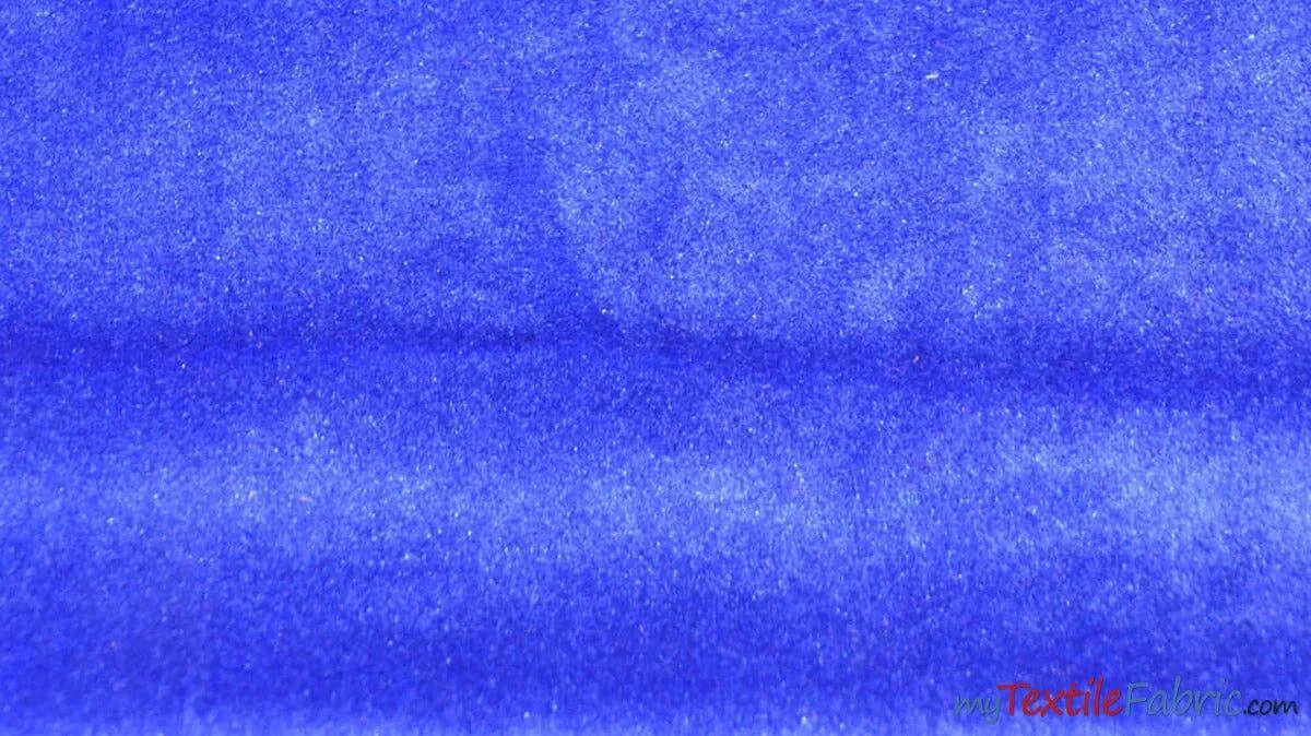 Royal Velvet Fabric | Soft and Plush Non Stretch Velvet Fabric | 60" Wide | Apparel, Decor, Drapery and Upholstery Weight | Multiple Colors | Wholesale Bolt |