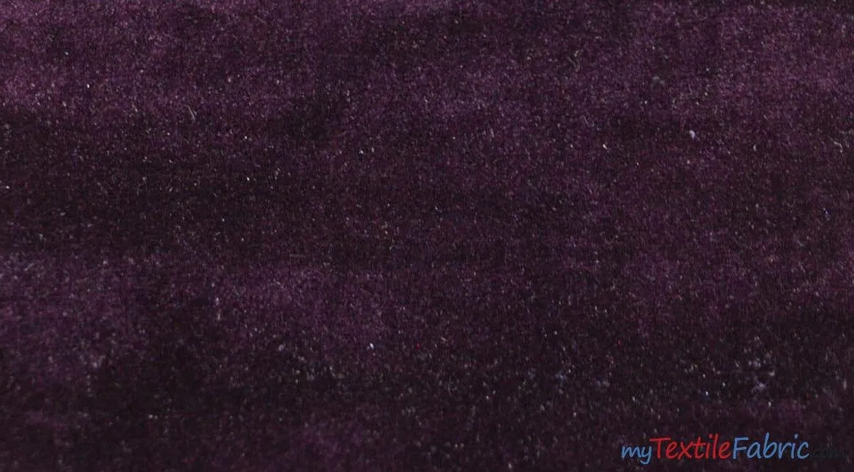 Royal Velvet Fabric | Soft and Plush Non Stretch Velvet Fabric | 60" Wide | Apparel, Decor, Drapery and Upholstery Weight | Multiple Colors | Wholesale Bolt |