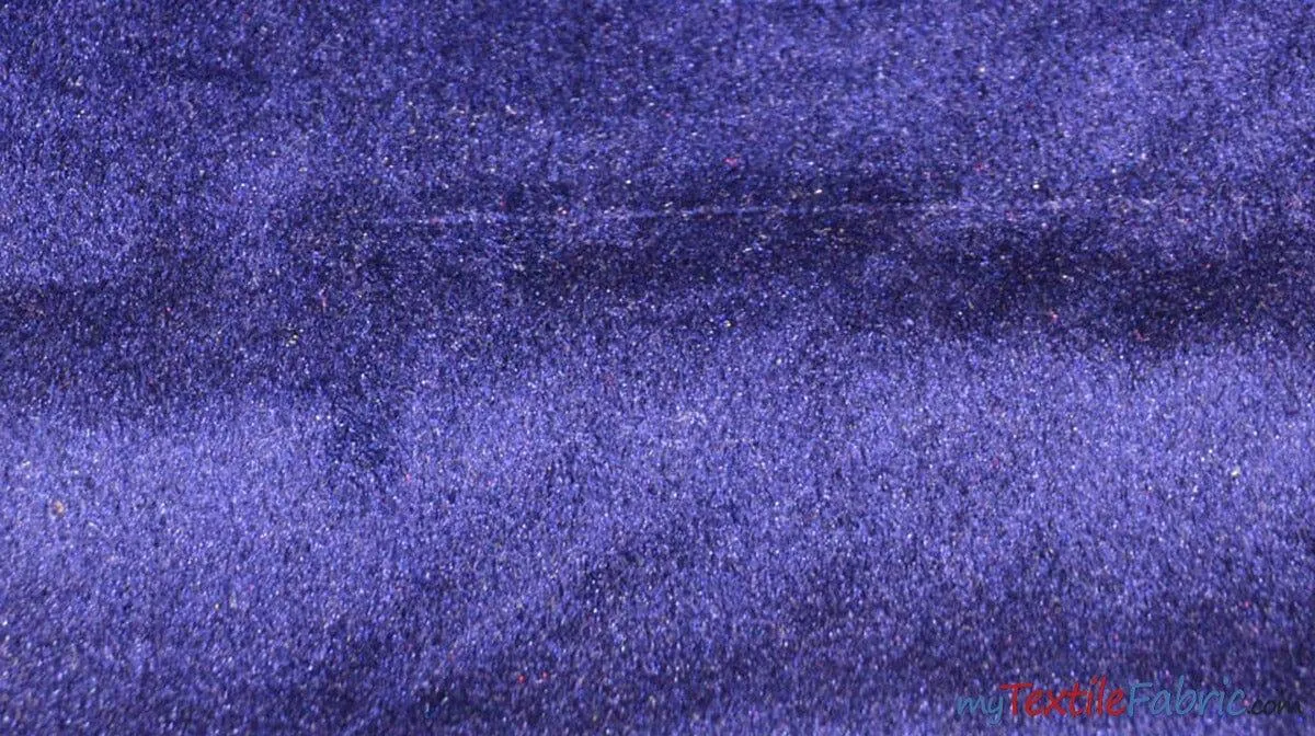 Royal Velvet Fabric | Soft and Plush Non Stretch Velvet Fabric | 60" Wide | Apparel, Decor, Drapery and Upholstery Weight | Multiple Colors | Wholesale Bolt |
