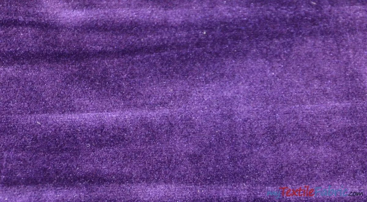 Royal Velvet Fabric | Soft and Plush Non Stretch Velvet Fabric | 60" Wide | Apparel, Decor, Drapery and Upholstery Weight | Multiple Colors | Wholesale Bolt |