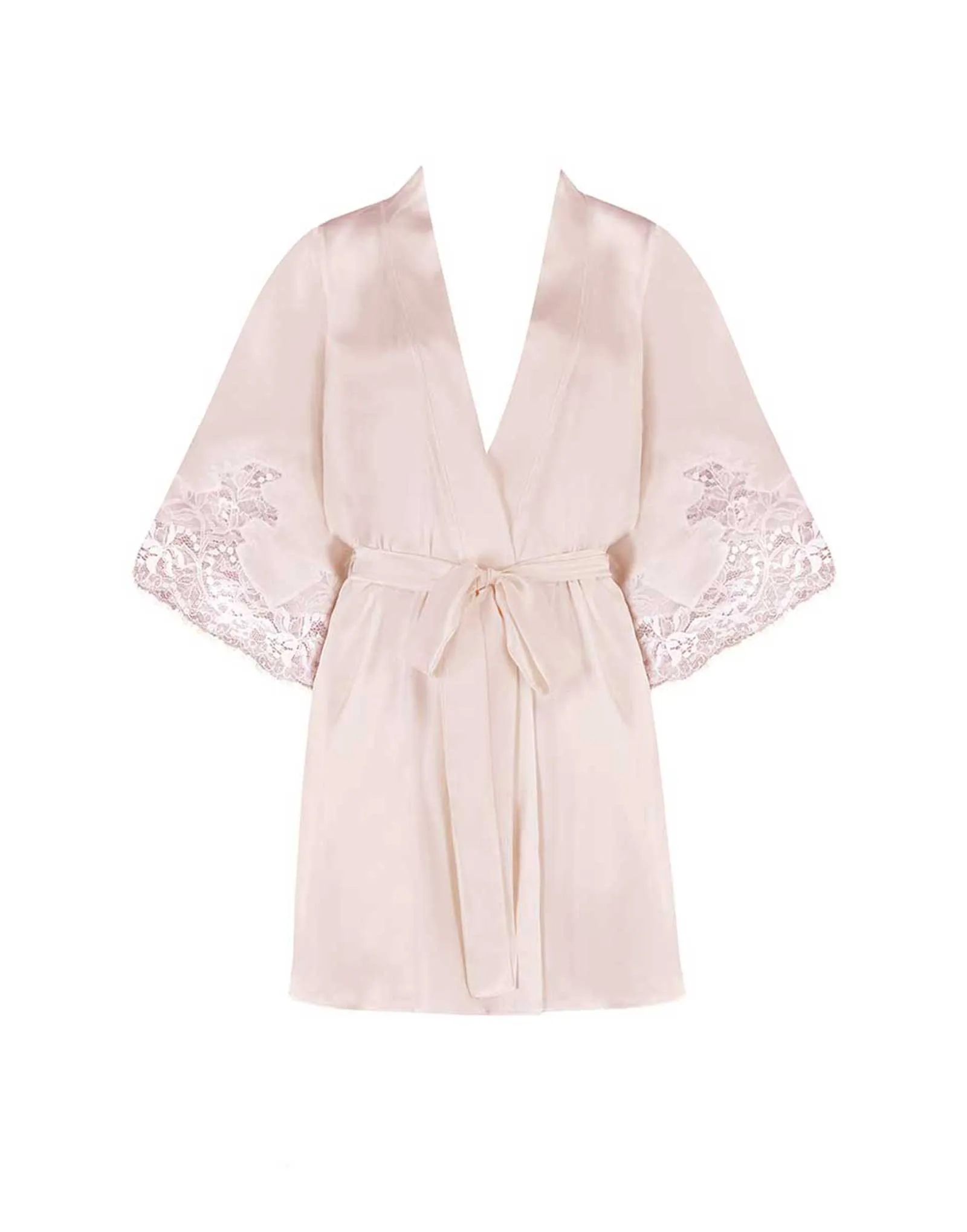 Signature Silk Robe - Blush